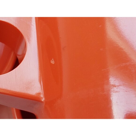 Set of red melamine coffee mugs Beaufort Canada 8 Oz camping picnics outdoors - Picture 7 of 8